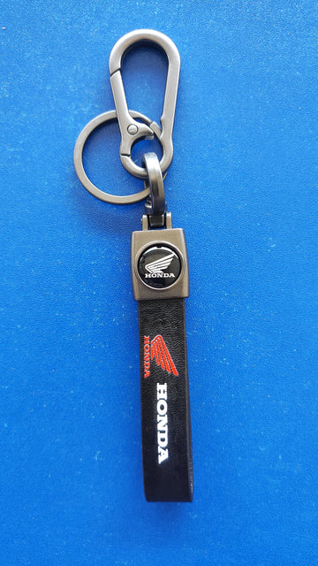 26 Honda Logo Keychain| Honda Logo Steel and Leather Keychain for Car and bikes