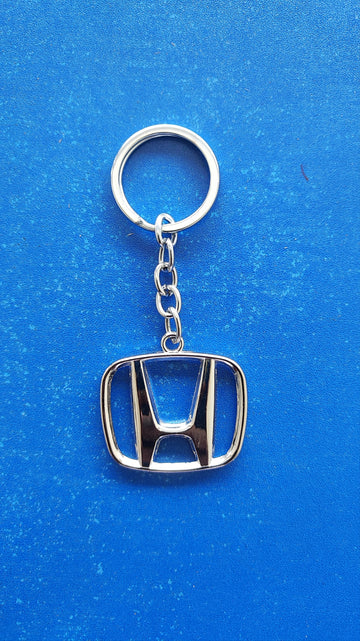 Honda Logo Keychain 04 |Honda Logo Silver Keychain for Car and Bikes