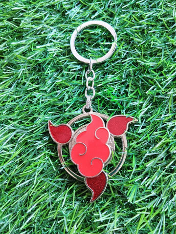 Akatsuki Sharingan Keychains for Kids|Akatsuki Symbol Spinner Keychains for School bags