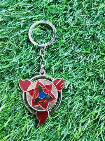 Sasuke Uchiha Sharingan Keychains for Kids|Sasuke Mangekyo Sharingan Spinner Keychains for School bags