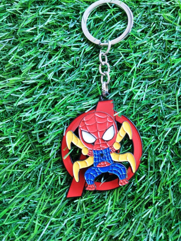 Average Spider Man Keychains for Kids| Spider Man Spinner Keychains for school bags