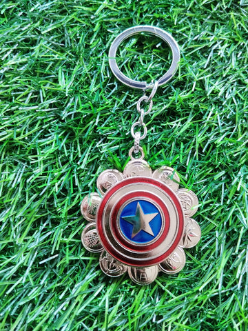 Avengers Captian America Keychain for Kids|Captian America Spnnier keychains for school bags