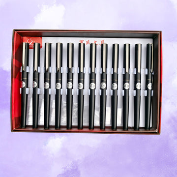 Black Fountain Pen – Metal Body Edition | Best Pens for Gift | Best Pens for Students | Shop Now HKFP004