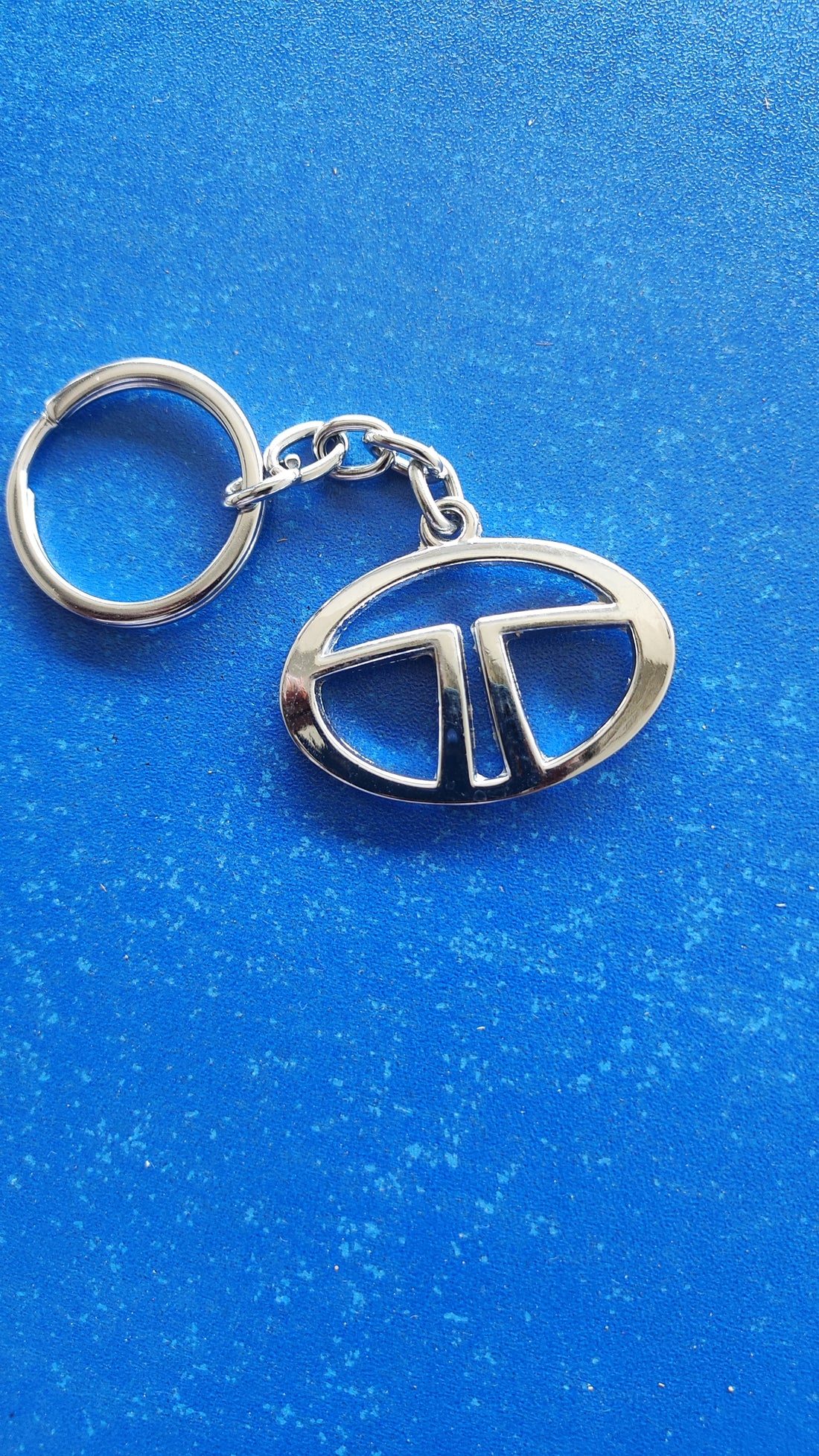 TATA Logo Keychain 01 |TATA Hyundai Silver Keychain for Car and Bikes