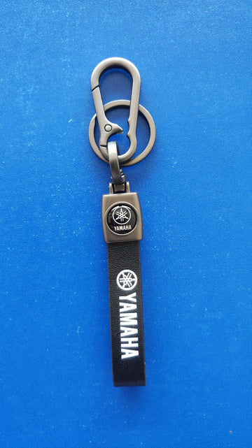 12 Yamaha Logo Keychain | Yamaha Logo Steel and Leather Keychain for Car and Bikes
