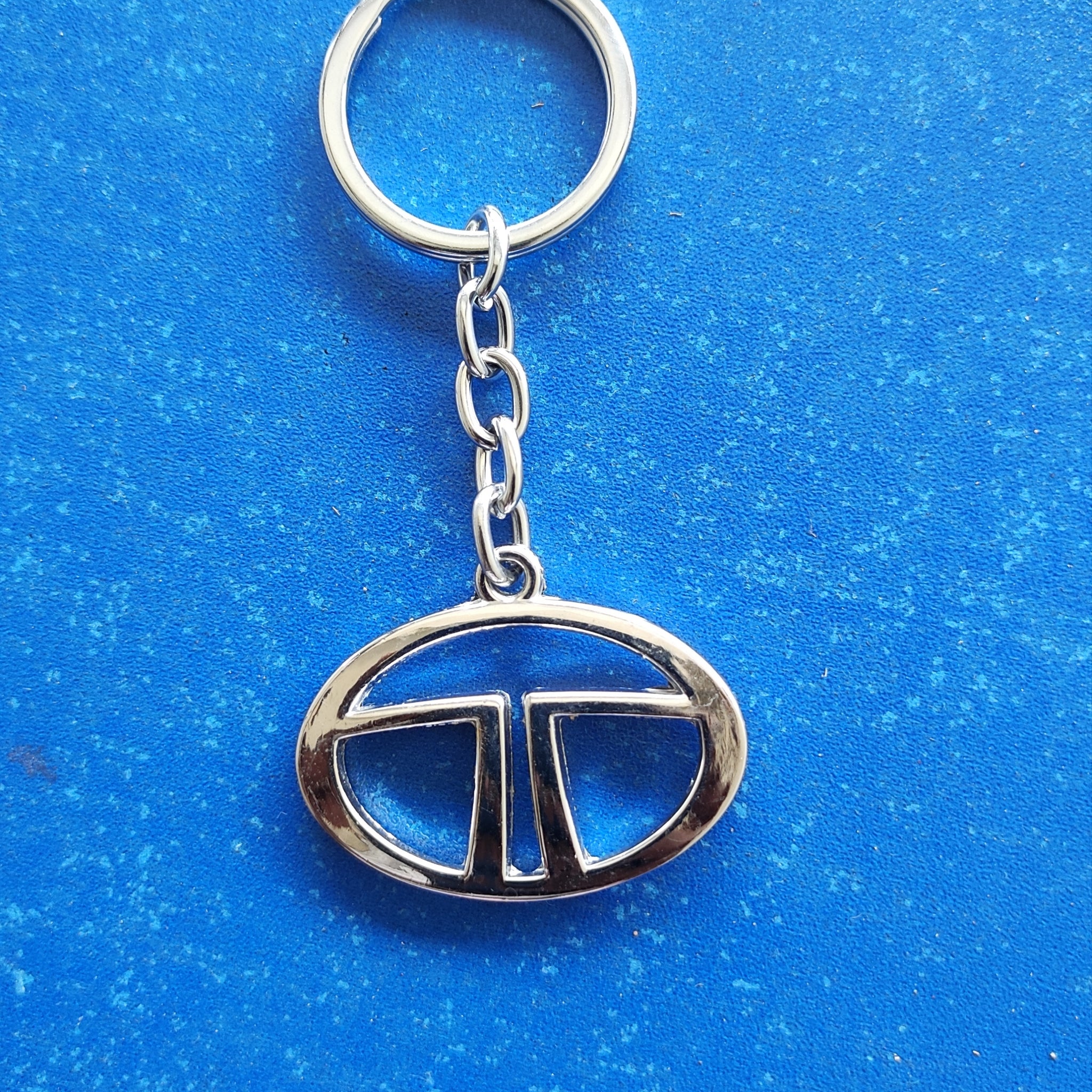 TATA Logo Keychain 01 |TATA Hyundai Silver Keychain for Car and Bikes