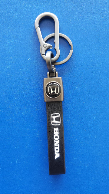 13 Honda Logo Keychain | Honda Logo Steel and Leather Keychain for Car and Bikes