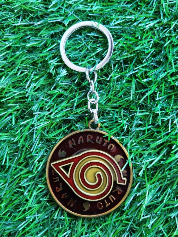 Naruto Uzumaki Keychains for Kids|Uzumaki Clan Symbol Spinner Keychains for School bags