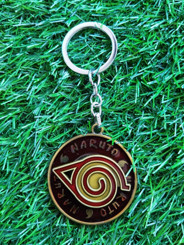 Naruto Uzumaki Keychains for Kids|Uzumaki Clan Symbol Spinner Keychains for School bags