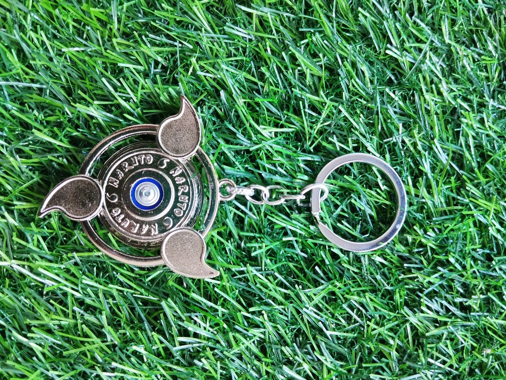 Sasuke Uchiha Sharingan Keychains for Kids|Sasuke Mangekyo Sharingan Spinner Keychains for School bags