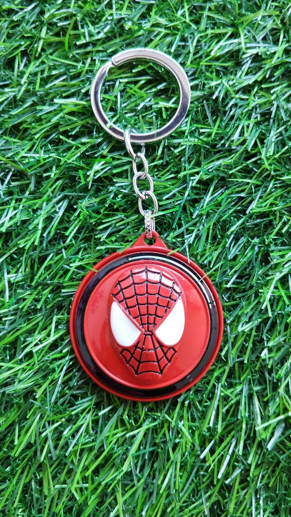 Avengers Spider Man Keychains for kids| Spider Man spinner Keychains for school bags