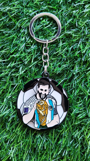 Messi Keychains for kids|Messi Football keychains for school bags and pouches