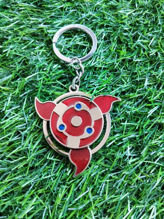 Madara Red Sharingan Keychains for Kids| Madara Uchiha Mangekyo Sharingan Eye Spinner Keychains for School bags | Shop Now