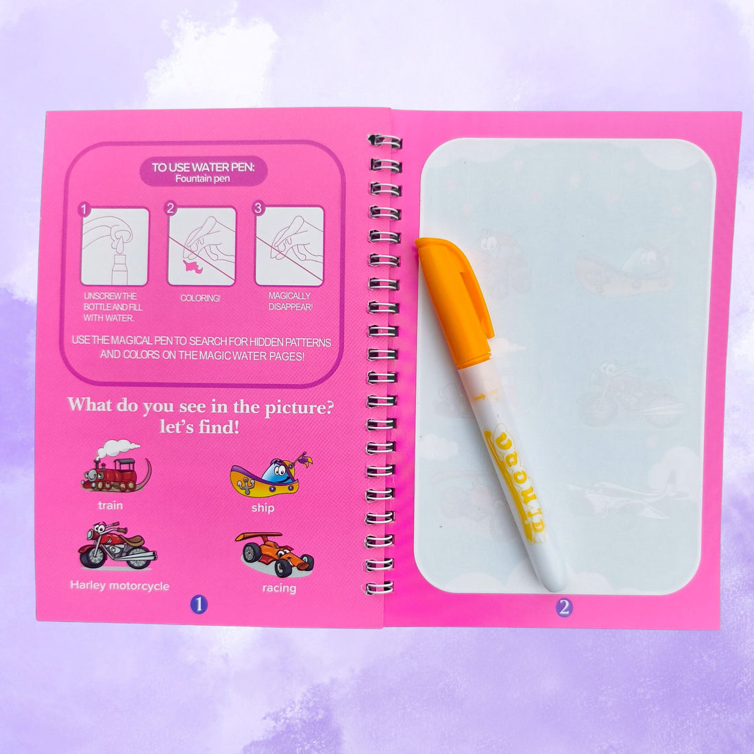 Magic Water Color Book for Kids | Colouring Set for Kids | Drawing Activity Set for Kids | Shop Now