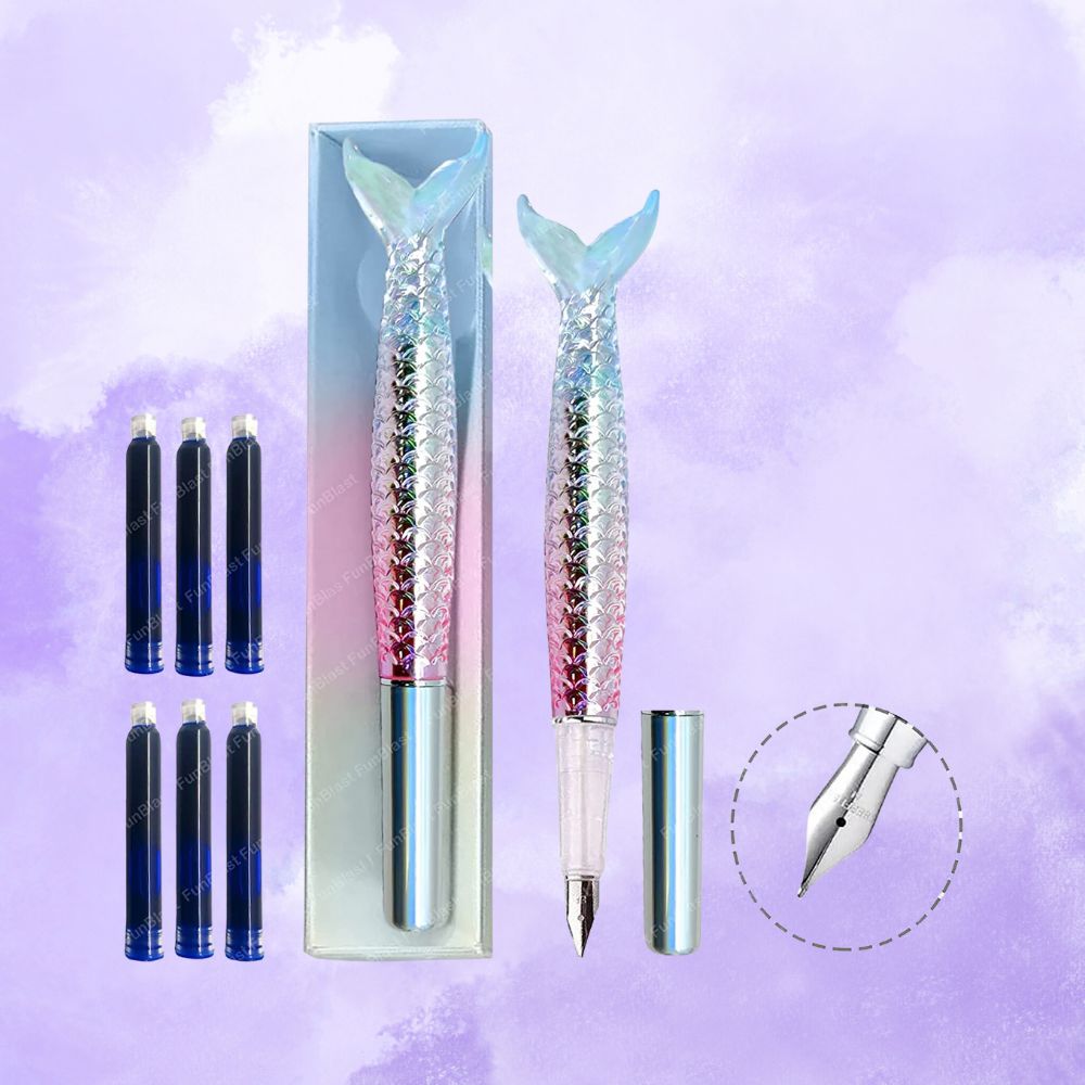 Mermaid Fountain Pens for Students | Mermaid Cartridge Pens for Students | Shop Now