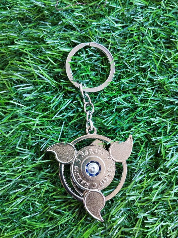Naruto Sharingan Keychains for Kids | Leaf Village Symbol Spinner Keychains for School bags | Shop Now