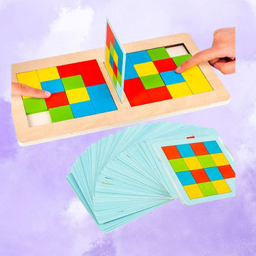 Rubik Cube Battle for Kids | Wooden Pattern Matching 2 Player Game for Kids | Shop Now