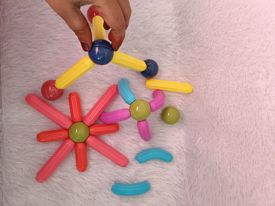Magnetic Building Sticks for Kids | 25 Pieces Magnetic Building Bars for Kids | Shop Now