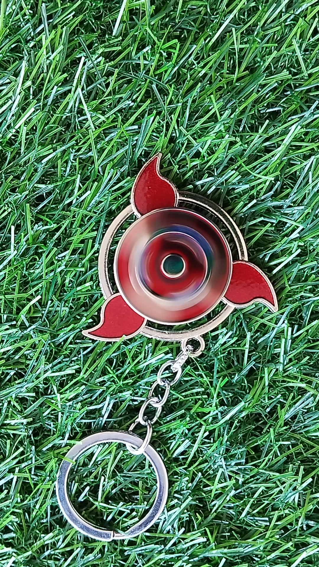Madara Red Sharingan Keychains for Kids| Madara Uchiha Mangekyo Sharingan Eye Spinner Keychains for School bags | Shop Now