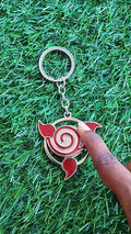 Naruto Sharingan Keychains for Kids | Leaf Village Symbol Spinner Keychains for School bags | Shop Now