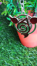 Naruto Sharingan Keychains for Kids | Leaf Village Symbol Spinner Keychains for School bags | Shop Now